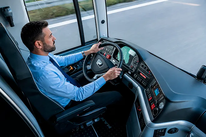 Conductor de autobús para excursiones privadas